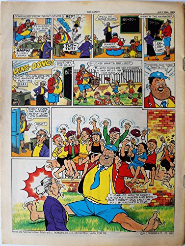 Vintage Rare The Dandy Weekly Comic Magazine No. 2488 Boys And Girls Comic Every Tuesday 29th July 1989 By D C Thomson & Co …