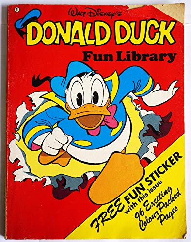 Vintage 1978 Rare Walt Disney's Donald Duck Fun Library No. 1 Mini