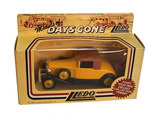 Vintage 1983 Lledo Models Of Days Gone 1932 Rolls Royce Playboy Convertible Coupe Car Diecast Replica Model Vehicle
