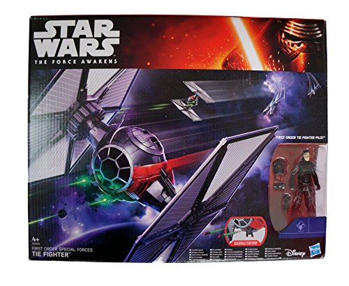 Star Wars The Force Awakens First Order Special Forces Tie Fighter And Pilot Vehicle & Figure Set - Brand New Factory Sealed Shop Stock Room Find