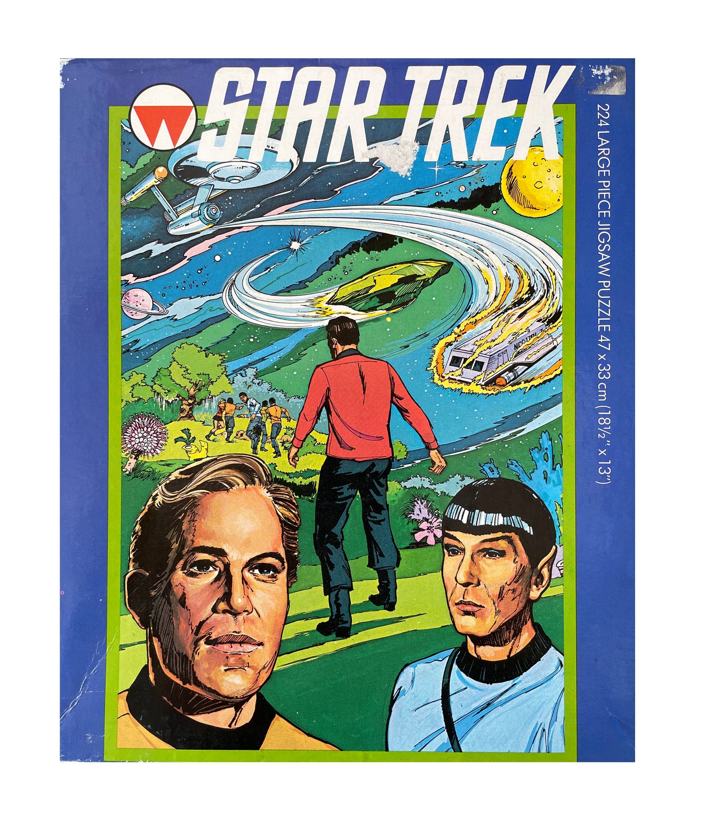 Vintage 1979 Whitman Star Trek The Original Series Animated 224 Large Piece Fully Interlocking Jigsaw Puzzle No. 7942 - Landing Party - Complete And In The Original Box