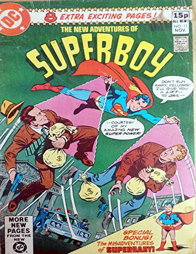 Vintage 1980 Very Rare DC Comics The New Adventures Of Superboy - U.K Comic Issue No. 11 - November 1980 - Ex Shop Stock
