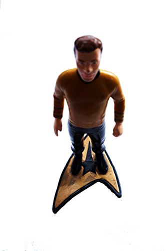 Vintage Star Trek 1991 4 Inch Captain Kirk Action Figure On Stand. Former Shop Display Item