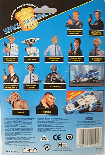 Vintage 1994 Gerry Andersons Space Precinct 2040 Lieutenant Brogan In Precinct Shirt Action Figure - Factory Sealed Shop Stock Room Find.