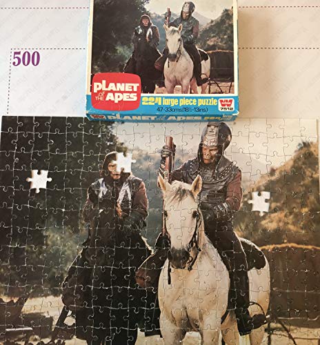 Planet of the Apes Vintage 1974 Whitman 224 Piece Large Jigsaw Puzzle Number 7512 General Urko And Gorilla Soldier In The Original Box …