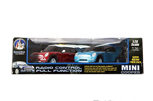 Excalibur Electronics Mini Cooper Radio Control Full Function 1:20 Scale Super Racing Twin Pack - Brand New Factory Sealed Shop Stock Room Find …