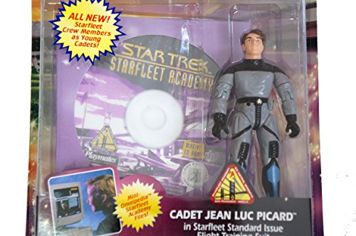 Vintage Playmates 1996 Star Trek Starfleet Academy Series Cadet Jean Luc Picard Action Figure - Brand New Factory Sealed Shop Stock Room Find