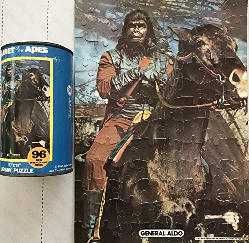 Planet of the Apes Vintage 1967 96 Piece Large Jigsaw Puzzle H-G Toys 10" X 14" General Aldo - Fantastic Condition And Comes In The Original Tin …