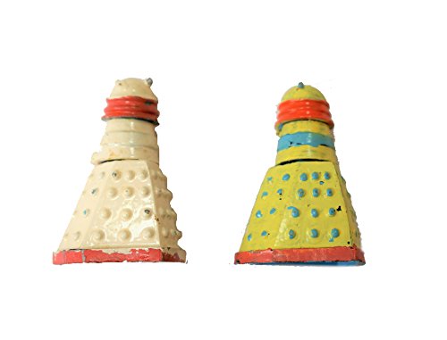 Vintage 1965 Dr Doctor Who & The Daleks Set Of 2 Dalek Swapits By Cherilea Toys 2 1/2 Inches Tall Sold Exclusively By Woolworths In 1965 …