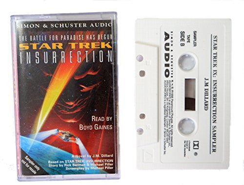 Vintage 1998 Star Trek Insurrection Simon & Schuster Audio Cassette Read By Boyd Gaines Rare Sampler Cassette Shop Stock Room Find …