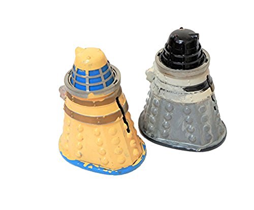 Vintage 1965 Dr Doctor Who & The Daleks Set Of 2 Dalek Money Box's 4 Inches Tall Empire Made By Cowen de Groot …