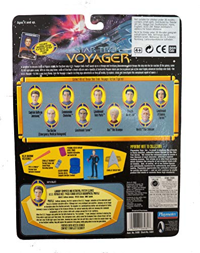Vintage Playmates 1995 Star Trek Voyager Captain Kathryn Janeway Action Figure - Brand New Factory Sealed Shop Stock Room Fin