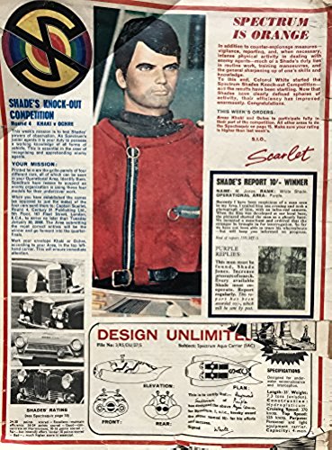 Vintage Ultra Rare Series 1 TV21 Comic Magazine Orange Edition Issue No. 158 27th January 2068 (1968) …