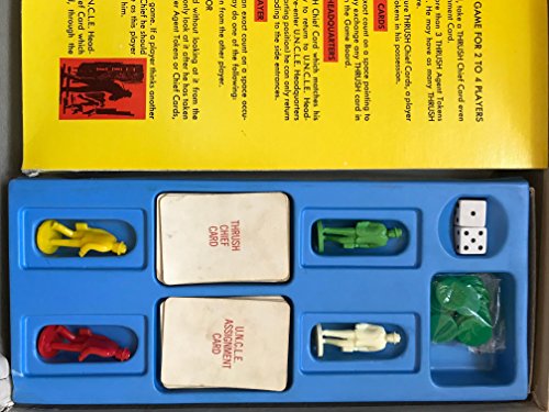 Vintage Ideal Toys Company 1965 Napoleon Solo The Man From U.N.C.L.E - Board Game Based On The TV Series The Man From Uncle - Very Good Condition In The Original Box