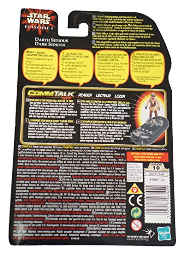 Vintage 1999 Star Wars Episode 1 Darth Dark Sidious Action Figure With Comm Talk Chip - Factory Sealed Shop Stock Room Find