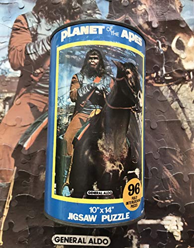 Planet of the Apes Vintage 1967 96 Piece Large Jigsaw Puzzle H-G Toys 10" X 14" General Aldo - Fantastic Condition And Comes In The Original Tin …