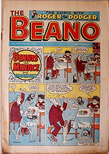 Vintage Rare The Beano Weekly Comic Magazine No. 2397 Boys And Girls Comic Every Thursday 25th June 1988 By D C Thomson & Co …