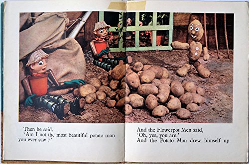 Vintage 1953 Bill And Ben And The Potato Man - A Flowerpot Men Story - Colour Photo Book.