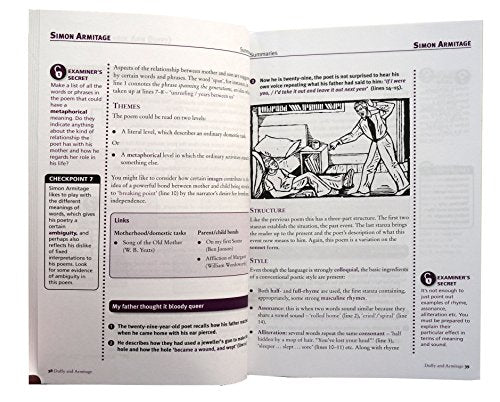 2007 Duffy and Armitage & Pre-1914 Poetry Paperback GCSE Study Book By Carol Ann Duffy and Simon Armitage
