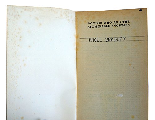 Dr Doctor Who And The Abominable Snowman Target Paperback Novel Third Impression 1979 By Terrance Dicks
