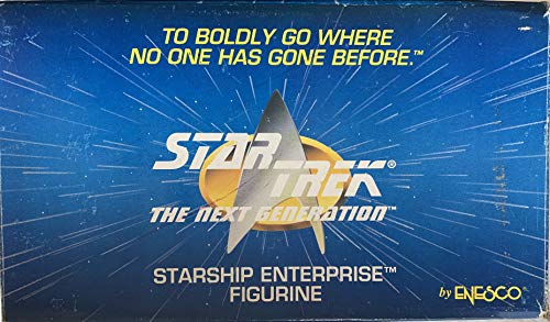 Vintage Enesco 1993 Star Trek The Next Generation USS Enterprise NCC-1701D Figurine On Stand