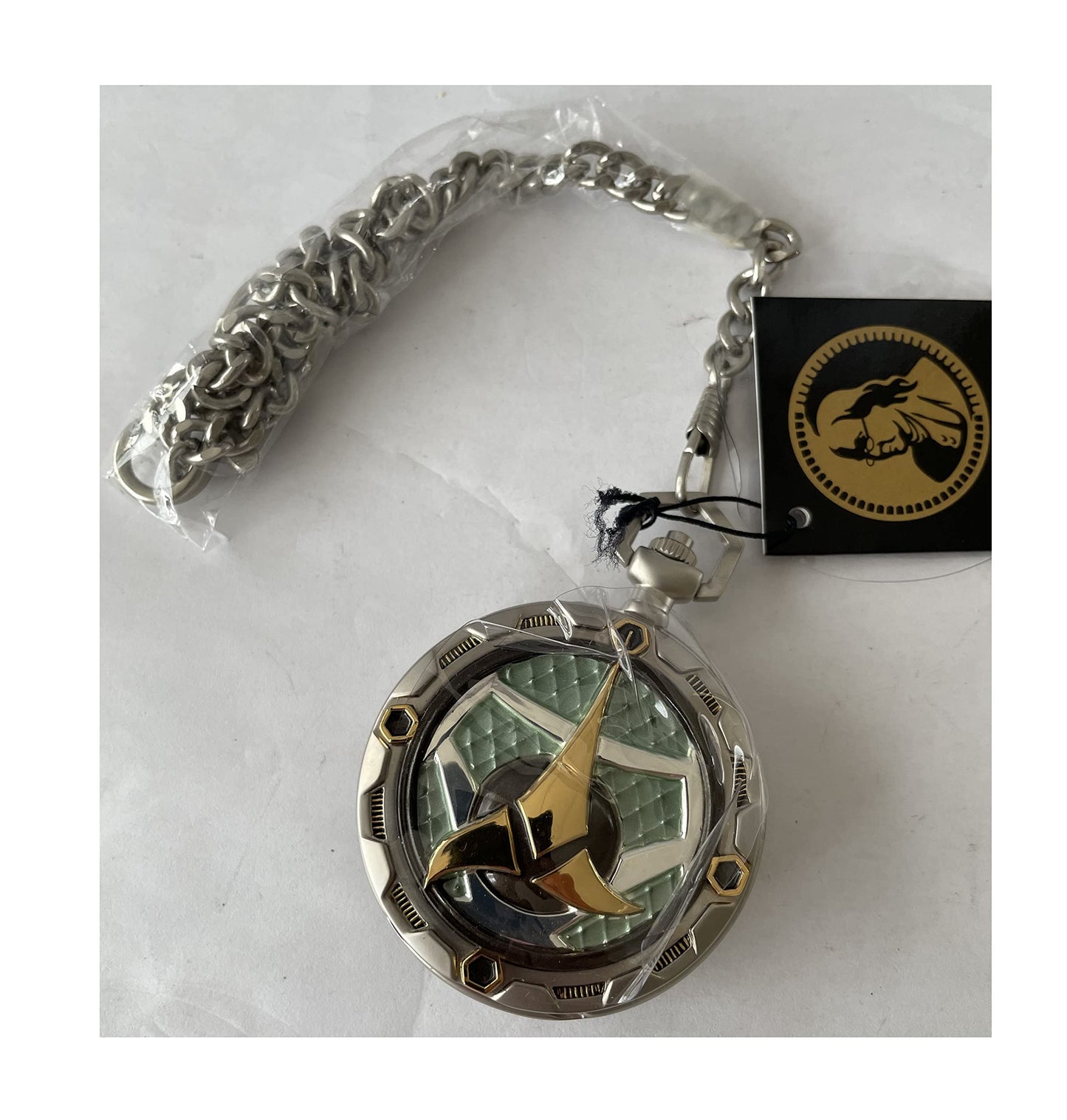 Vintage 2000 The Klingon Bird Of Prey Star Ship Official Collectors Pocket Watch - Shop Stock Room Find