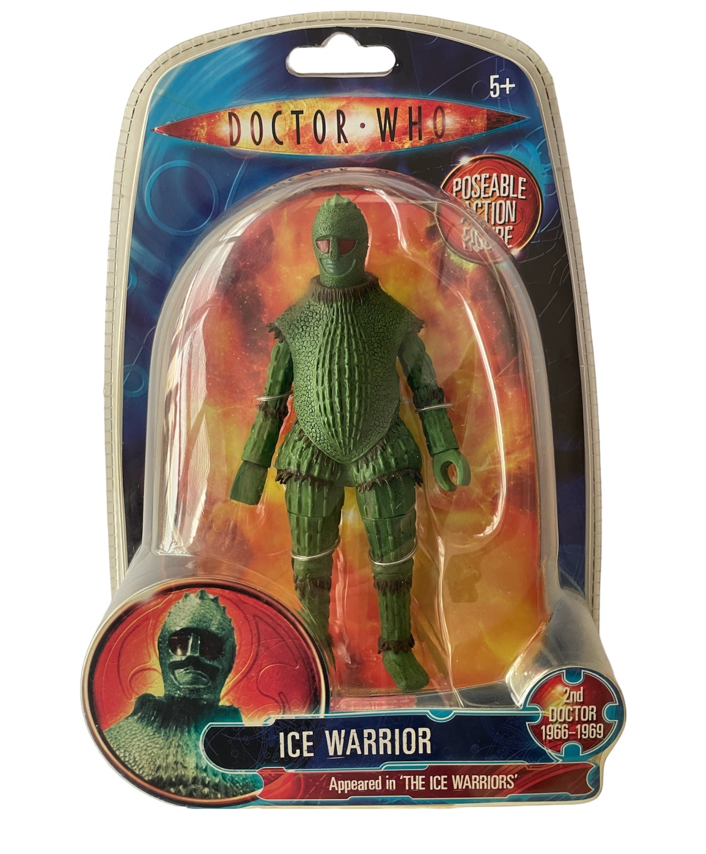Vintage 1996 Doctor Dr Who Classic Series - Ice Warrior Action Figure - The Ice Warriors - Brand New Factory Sealed Shop Stock Room Find