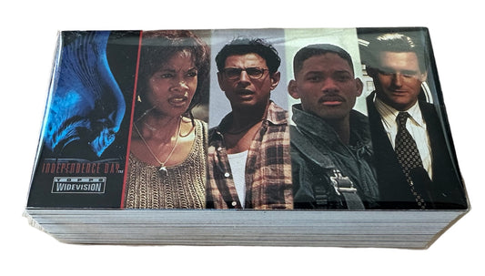 Vintage Topps 1996 Independence Day Widevision Basic Trading Card Set / Collector Cards 72 Card Base Set Sealed In Pack - Former Shop Stock