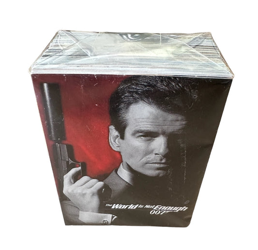 Vintage Ink Works 1999 James The World Is Not Enough 007 Bond Basic Trading Card Set / Collector Cards 90 Card Base Set Sealed In Pack - Former Shop Stock