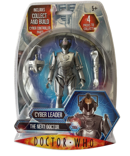 Vintage 2009 Dr Doctor Who Classic Series - The Cyber Leader - The Next Doctor 2008  Action Figure With Collect & Build Cyber Controller Part - Brand New Shop Stock Room Find