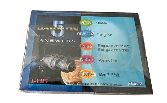 Vintage Sky Box 1997 Babylon 5 36 Card B5 Trivia Card Chase Set T51 To T86 - Former Shop Stock