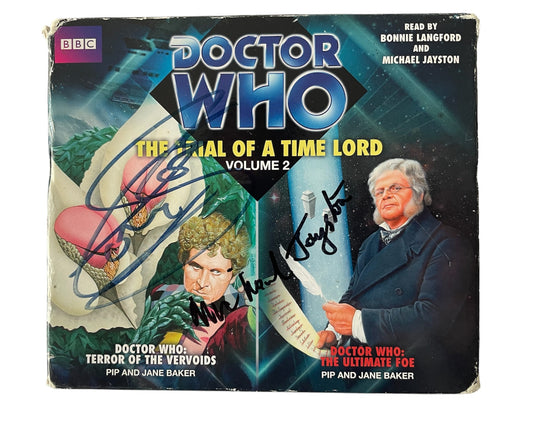 Vintage Doctor Dr Who The Trial Of A Time Lord Volume 2 - 6 x CD Audio Set - Autographed By Colin Baker & Micheal Jayston