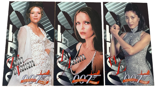 Vintage Inkworks 1998 The Women Of James Bond 007 Widescreen - Bonds Best Chase Card Set B1 - B3 - Former Shop Stock