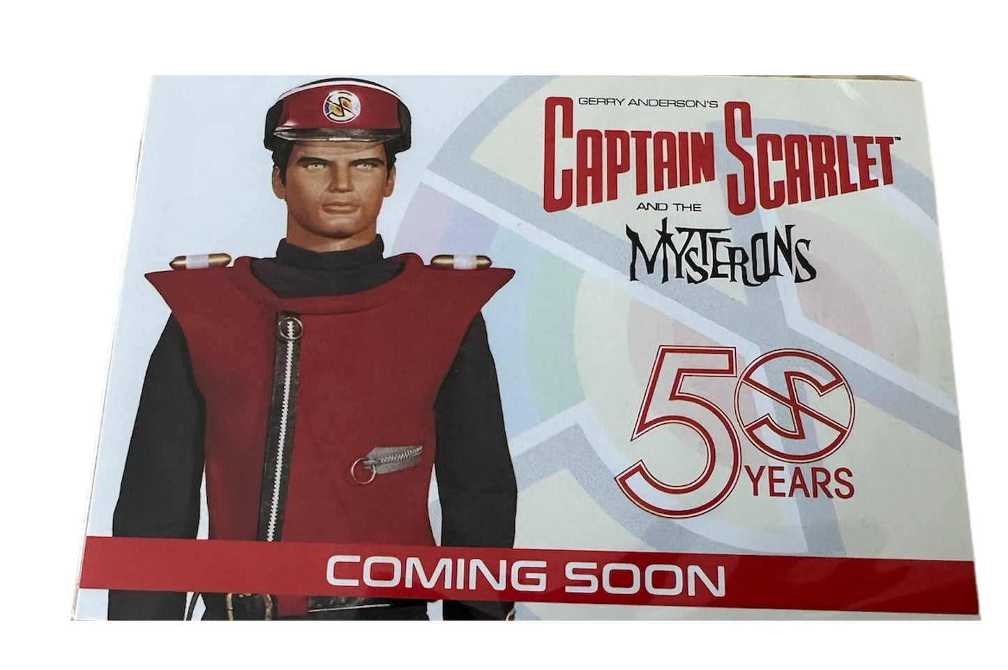 Vintage Unstoppable 2017  Gerry Andersons Captain Scarlet And The Mysterons 50th Anniversary Preview Card PR1 - Very Rare - Former Shop Stock