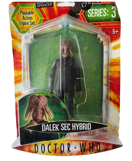 Vintage 2007 Dr Doctor Who Series 3 Daleks Sec Hybrid Highly Detailed Poseable Action Figure - Brand New Factory Sealed Shop Stock Room Find