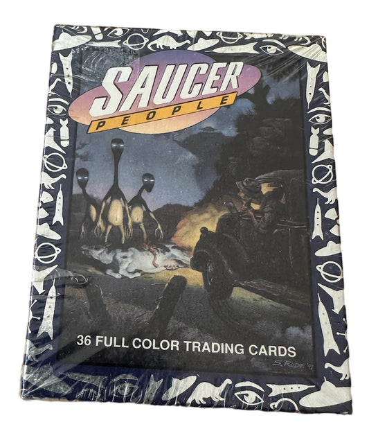 Vintage Kitchen Sink 1992 Saucer People - 36 Full Color Trading Cards - Brand New Factory Sealed Former Shop Stock