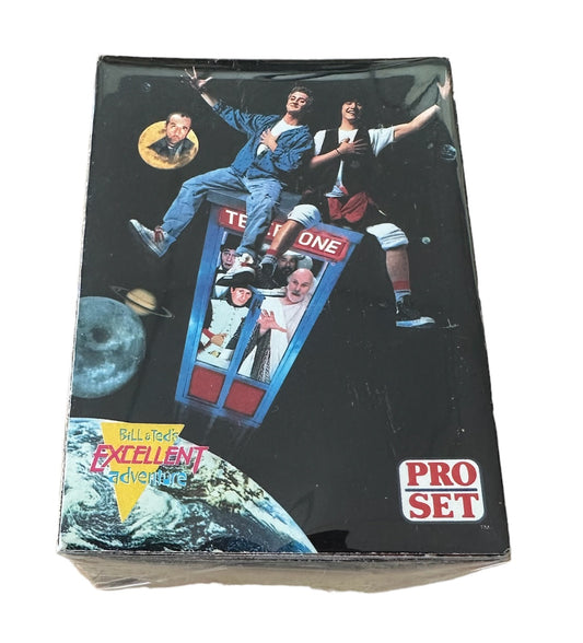Vintage Pro Set 1991 Bill & Teds Excellent Adventure The Movie Basic Trading Card Set / Collector Cards 100 Card Base Set Sealed In Pack - Former Shop Stock
