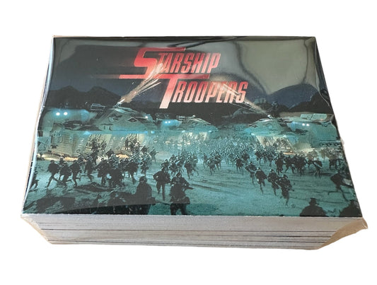 Vintage Ink Works 1997 Starship Troopers The Movie Basic Trading Card Set / Collector Cards 81 Card Base Set Sealed In Pack - Former Shop Stock