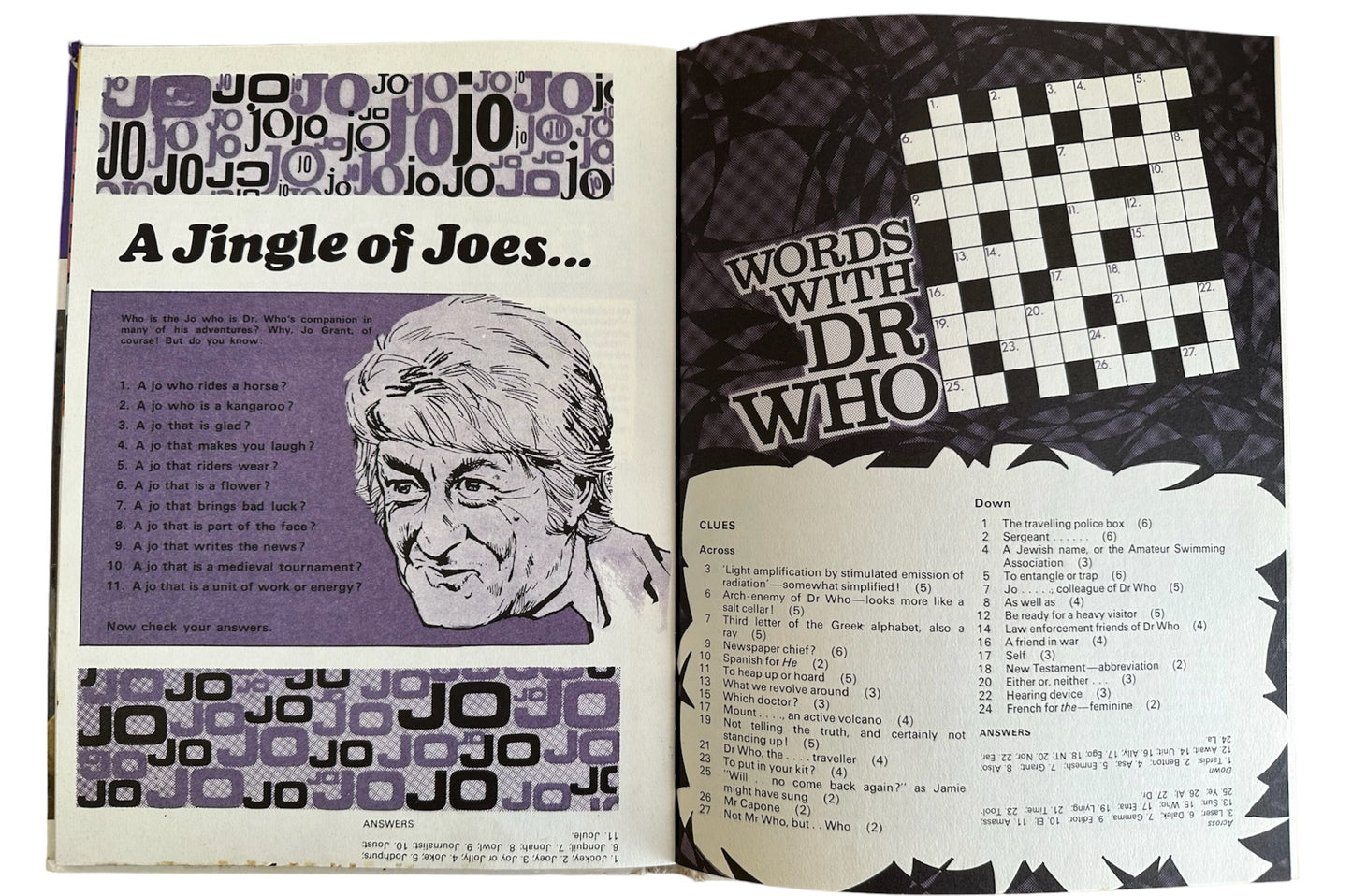 Vintage The Dr Who Annual 1973 Starring Jon Pertwee