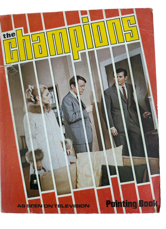 Vintage 1968 Ultra Rare The Champions Painting Book - As Seen In The Hit Television Series - Century 21 Publishing - Very Good Condition