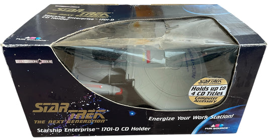Vintage 1997 Star Trek The Next Generation The Starship USS Enterprise NCC-1701D CD Holder - Unsold Former Shop Stock