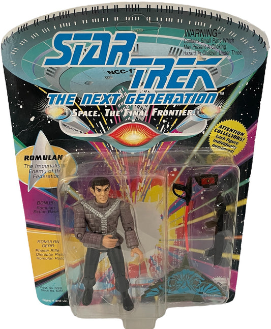 Vintage Playmates 1992 Star Trek The Next Generation Romulan Action Figure - The Imperialistic Enemy Of The Federation - Action Figure - Factory Sealed Shop Stock Room Find