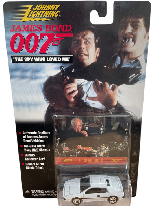 Vintage 1998 Johnny Lightning James Bond 007 - The Spy Who Loved Me - Lotus Esprit 1:65 Scale Die-Cast Vehicle Replica Model&nbsp;- Includes Free Collectors Card - Brand New Factory Sealed Shop Stock Room Find