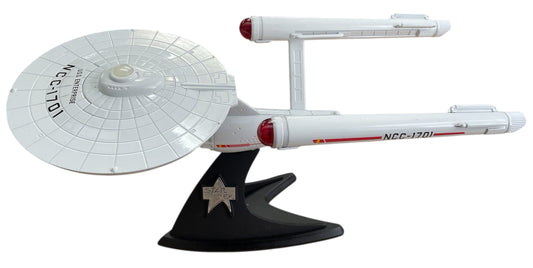 Vintage 1991 Franklin Mint - Star Trek The Original Series 25th Anniversary The Starship USS Enterprise NCC-1701 Precision Model With Display Stand - Former Shop Counter Display Item