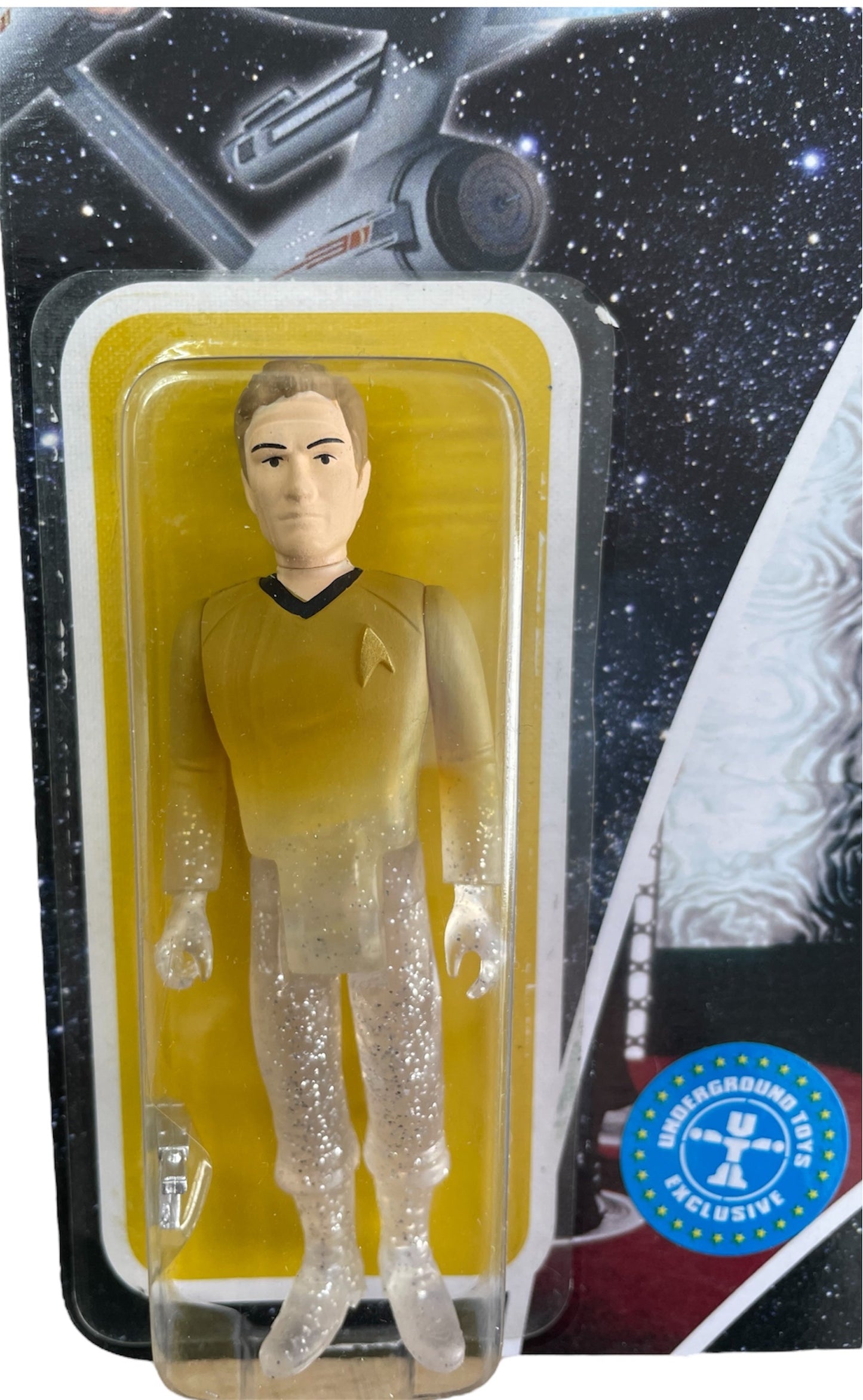 Super7 Funko 2015 Star Trek The Original Series Captain Kirk Beaming 3 3/4" ReAction Action Figure - Brand New Factory Sealed Shop Stock Room Find