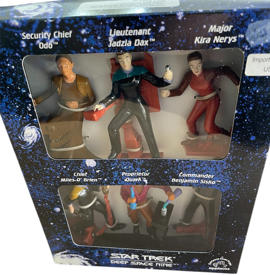 Vintage Applause 1994 Star Trek Generations Six Action Figure Box Set By Applause - Brand New Factory Sealed Shop Stock Room Find (Copy)