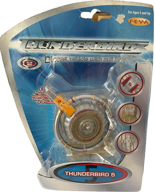 Vintage Feva 2004 Thunderbirds The Movie - Thunderbird 5 Diecast Vehicle - Factory Sealed Shop Stock Room Find