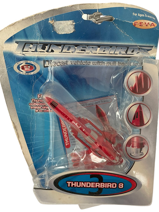 Vintage Feva 2004 Thunderbirds The Movie - Thunderbird 3 Diecast Vehicle - Factory Sealed Shop Stock Room Find.