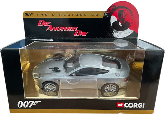 Vintage 2003 Corgi James Bond 007 The Directors Cut - Die Another Day - Aston Martin V12 Vanquish 1:36 Scale Die-Cast Car Vehicle Replica Number CC07503 - Brand New Shop Stock Room Find