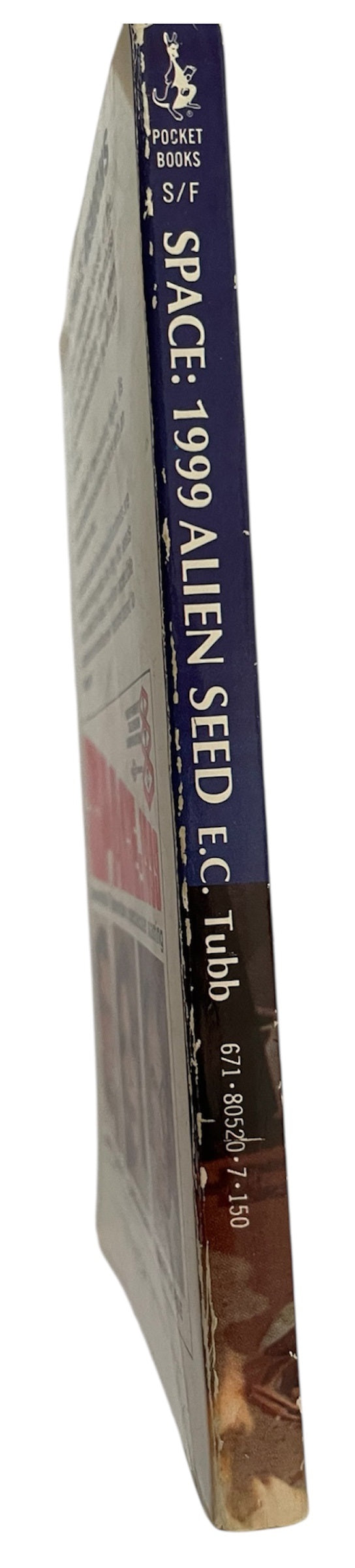 Vintage Pocket Books 1976 Gerry Andersons Space 1999 Paperback Book - Alien Seed By E.C. Tubb - Based On The TV Series - Very Good Condition